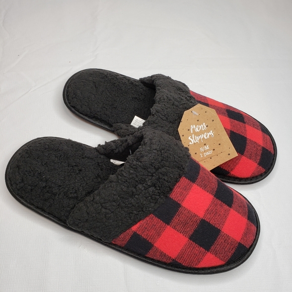 buffalo plaid slippers by clarks